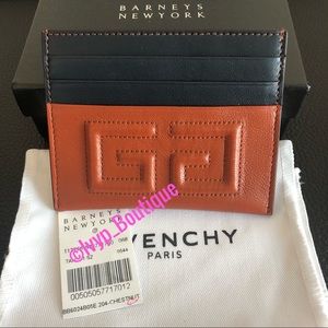 Givenchy Emblem Leather Card Case